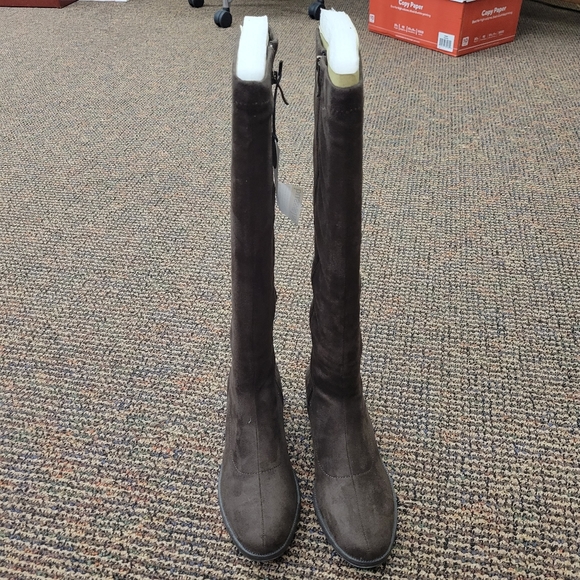 bussola Shoes - Brown Microfiber Suede Boots Size 38